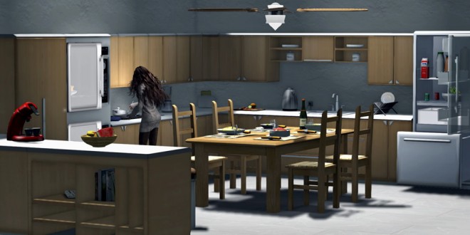 Kitchen and dining room Anastasia – 195 animations